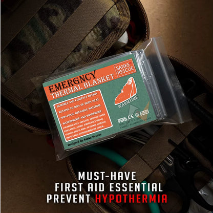 4Pcs Emergency Mylar Thermal Blanket Foil Space Blanket Designed for NASA Body Warmer Outdoor First Aid Camping Hiking Travel