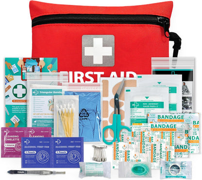 General Medi Mini First Aid Kit, 92 Pieces Small First Aid Kit - Includes Emerge